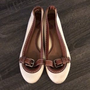 Chloe canvas split sole ballet flats - 7